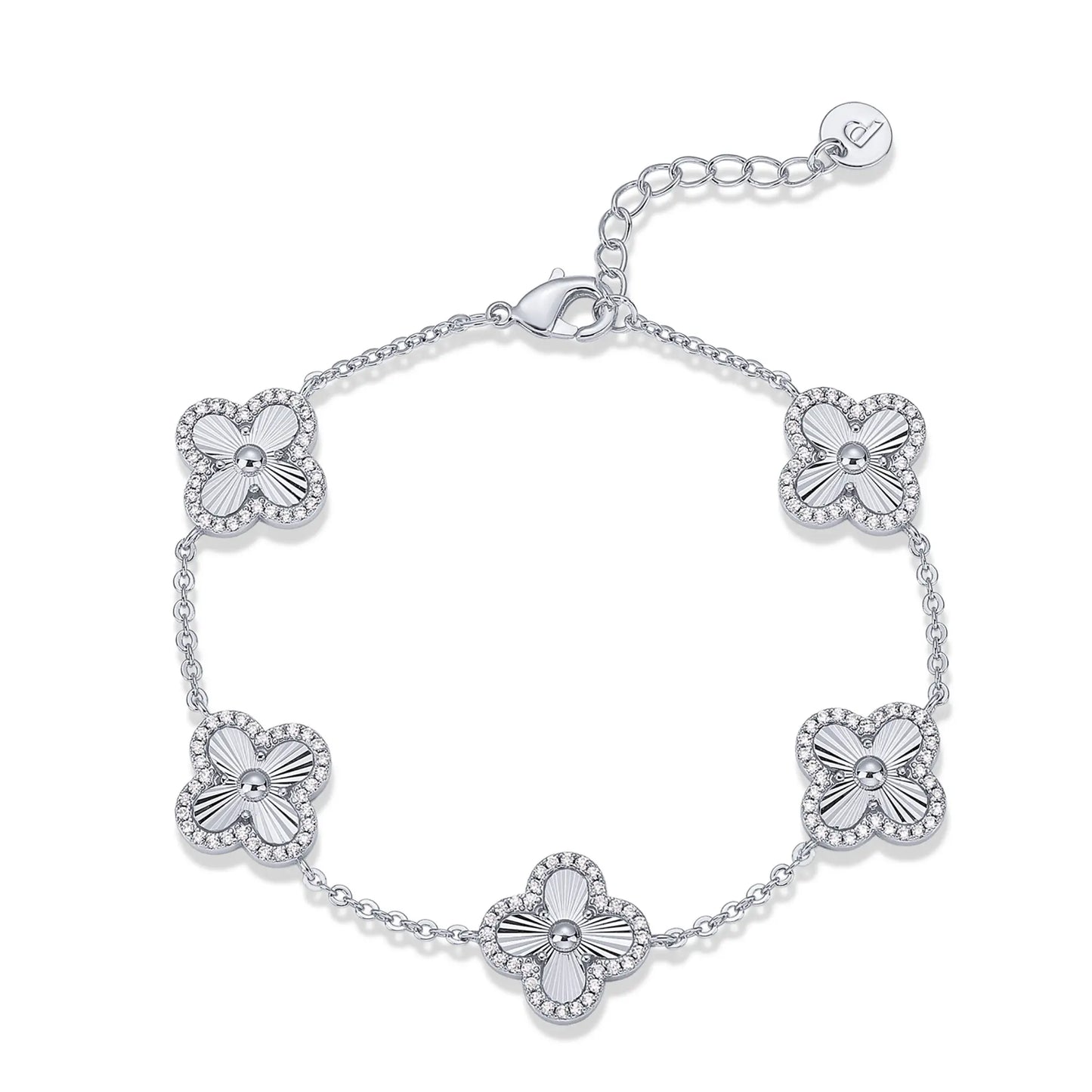 Elevate Your Style with the PAVOI 14K Gold Plated Clover Bracelet - A Sparkling Lucky Charm for Women