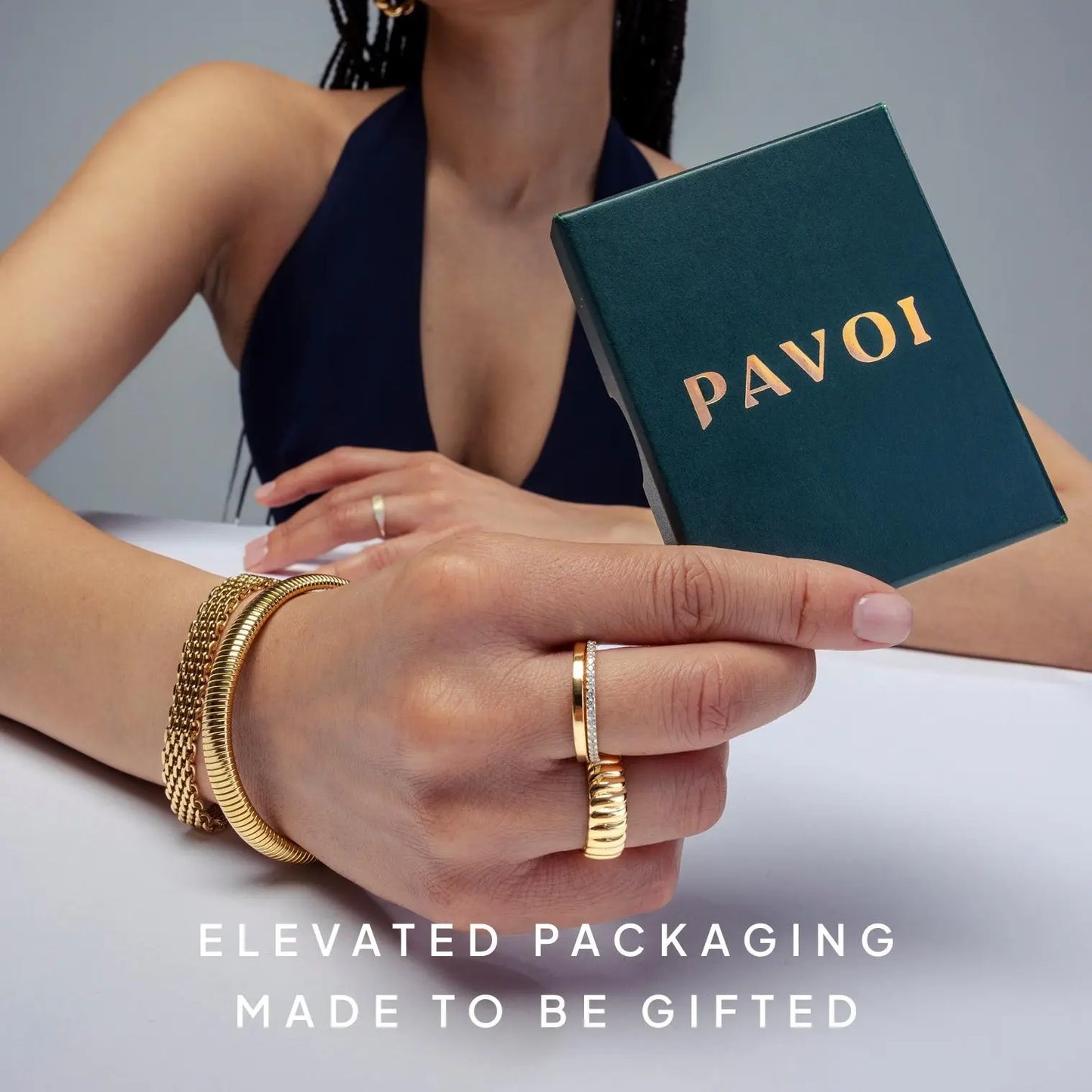 Elevate Your Style with the PAVOI 14K Gold Plated Clover Bracelet - A Sparkling Lucky Charm for Women