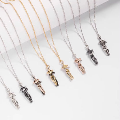 Embrace Your Love with the Hug Couples Pendant Necklace - A Unique Jewelry Piece for Him and Her