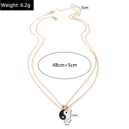 Discover the Elegance of the Yin Yang Tai Chi Necklace - A Perfect Gift for Birthdays, Friends, and Special Occasions!